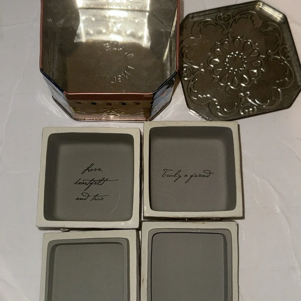Lot Of 2 Willow Tree And 1 Small Tin Trinket Box Gifts Decor